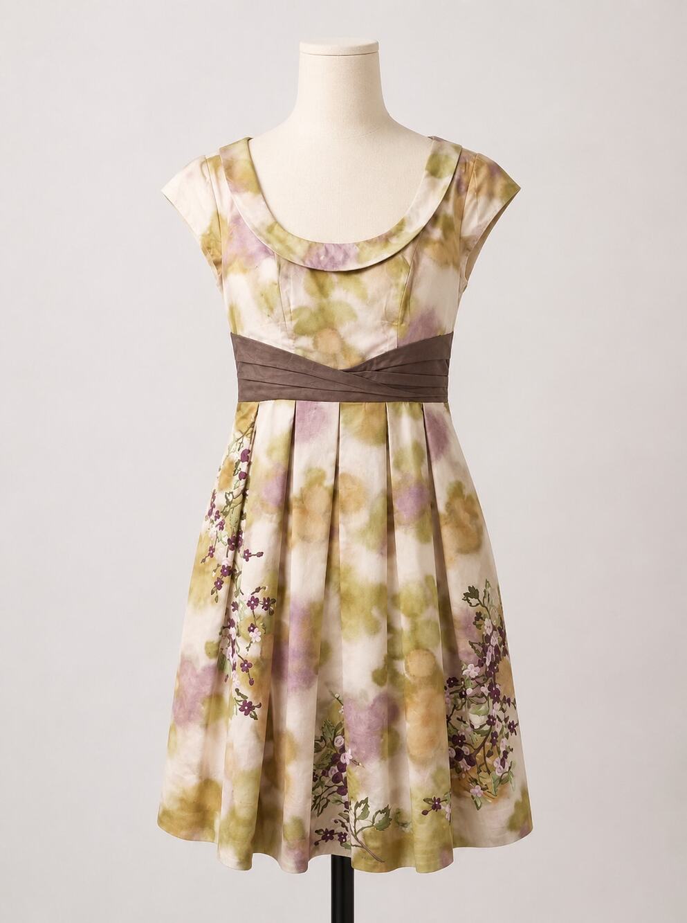 Floreat | Fit & Flare Embroidered Floral Dress Anthropologie